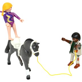 Boneco Exercícios de Salto Equestre Playmobil Pôneis 5229 - Sunny