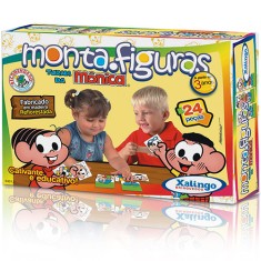 Jogo Monta Figuras Turma da Mônica Xalingo
