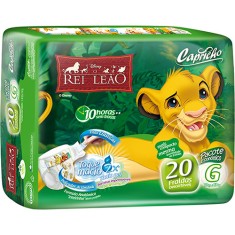 Fralda Capricho Rei Leão Tamanho G Econômica 20 Unidades Peso Indicado 10 - 13kg