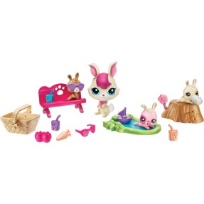 Boneca Littlest Pet Shop Movimentos Mágico Bunnies Hasbro