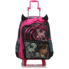 Mochila com Rodinhas Escolar Sestini Monster High 16Z G 64191