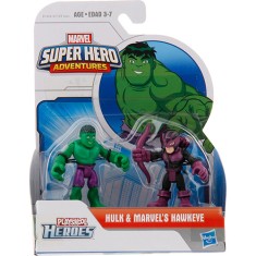 Boneco Marvel Hulk Hawkeye Playskool Heroes A7109 / B1042 - Hasbro