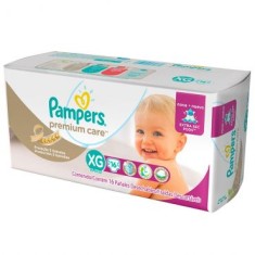 Fralda Pampers Nova Premium Care Tamanho XG Pacotão 16 Unidades Peso Indicado 12 - 15kg