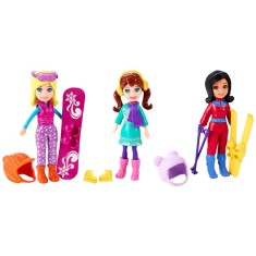 Boneca Polly Diversão na Neve Mattel