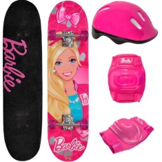 Skate Infantil - Fun Barbie 7619-1