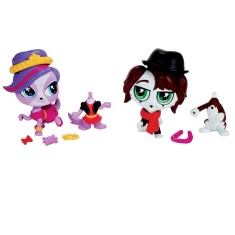 Boneca Littlest Pet Shop Amigos Fashion Philipe Boudreaux e Zoe Trent Hasbro