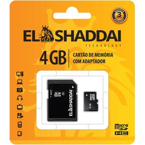Cartão de Memória SDHC com Adaptador El Shaddai 4 GB 51662