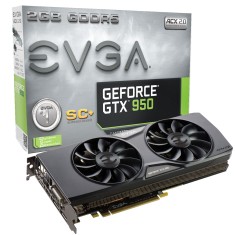 Placa de Video NVIDIA GeForce GTX 950 2 GB GDDR5 128 Bits EVGA 02G-P4-2956-KR