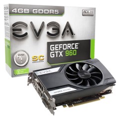 Placa de Video NVIDIA GeForce GTX 960 4 GB GDDR5 128 Bits EVGA 04G-P4-1962-KR