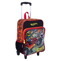 Mochila com Rodinhas Escolar Sestini Hot Wheels Hot Wheels 17M Plus G 64699