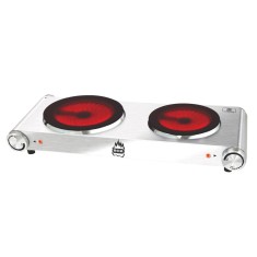 Fogão de Mesa ROA 2 Bocas Acendimento Automático Acabamento Inox