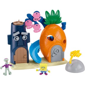 Boneco Bob Esponja Lula Molusco Imaginext Casa Abacaxi X7685 - Mattel
