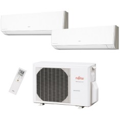 Ar Condicionado Multi Split Fujitsu 18000 BTUs Inverter Controle Remoto Quente/Frio AOBG18LAC2 / ASBG09LMCA
