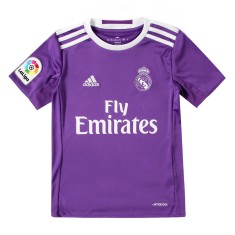 Camisa Torcedor infantil Real Madrid II 2016/17 sem Número Adidas