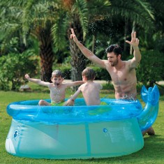 Piscina Inflável 1.400 l Redonda Sunfit Baleia 199875