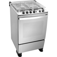 Fogão de Piso Atlas 4 Bocas Acendimento Automático Acabamento Inox U.TOP 4