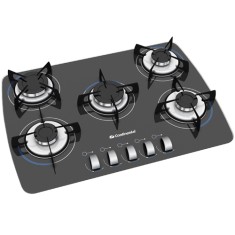 Cooktop Continental Decore 5 Bocas Acendimento Superautomático CTGCT070