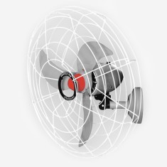 Ventilador de Parede Solaster Veneza Plus P 70 cm 3 Pás 3 Velocidades