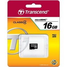 Cartão de Memória Micro SDHC Transcend 16 GB TS16GUSDC4
